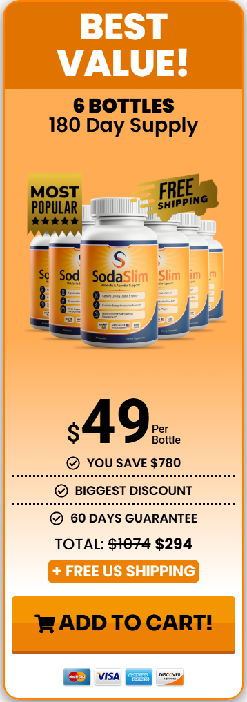 Best Value — 6 bottles, 180 day supply, $49 per bottle, most popular, free shipping